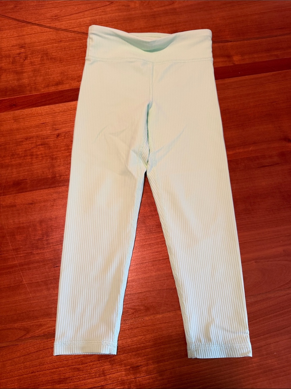 Old Navy Girls' Ribbed Leggings in Light Mint